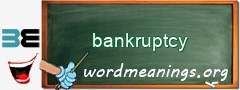 WordMeaning blackboard for bankruptcy